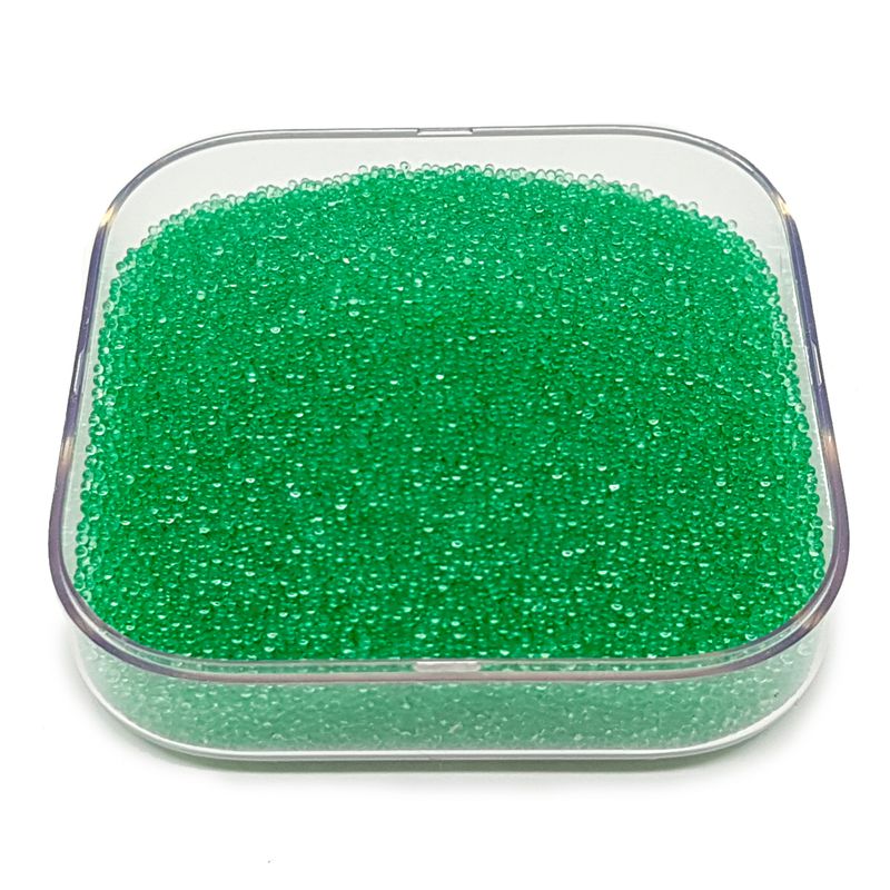 Caviar De Vidro Cor Verde.
