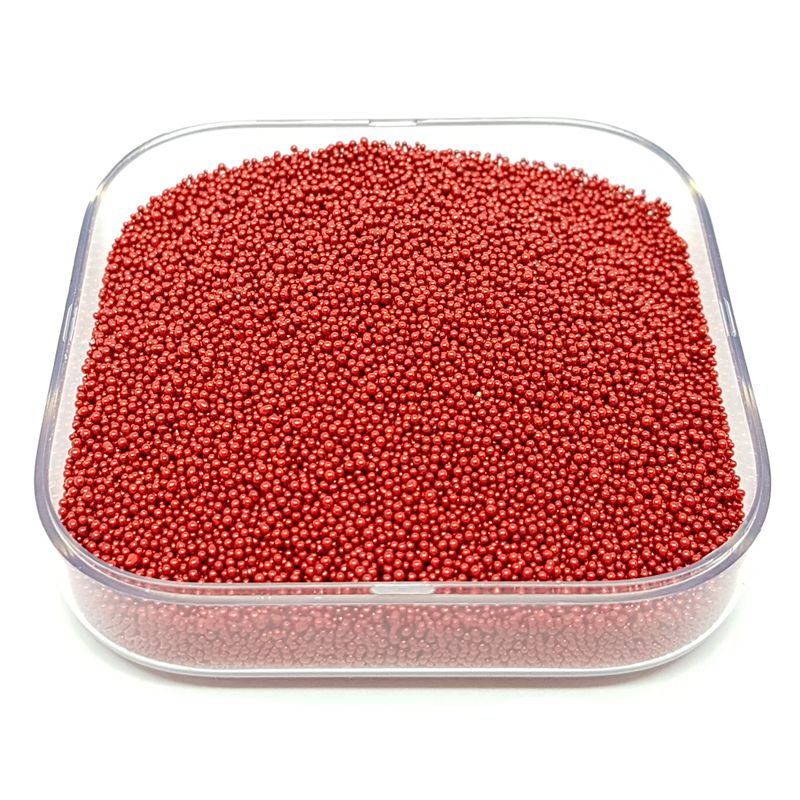 Caviar De Vidro Cor Vermelho.