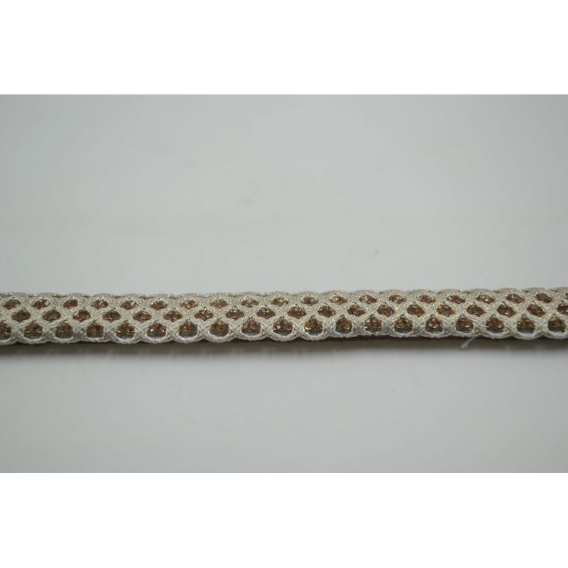 Tira Chata 15MM Stela L.Peach Ouro / Branco