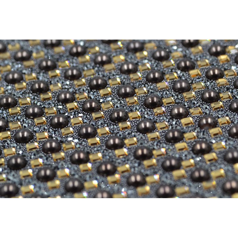 Mini Manta de Strass Tribal |Cristal/Prata