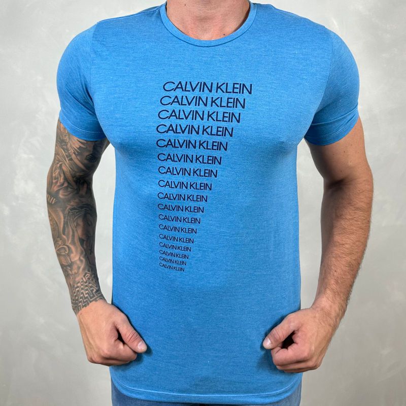 Camiseta CK Azul DFC⭐ - 2159 - PORTAL DROP - ATACADO