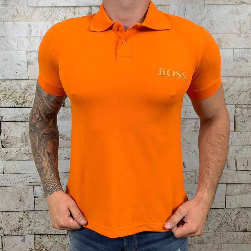 Polo HB Laranja ⭐ - A-1974 - PORTAL DROP - ATACADO