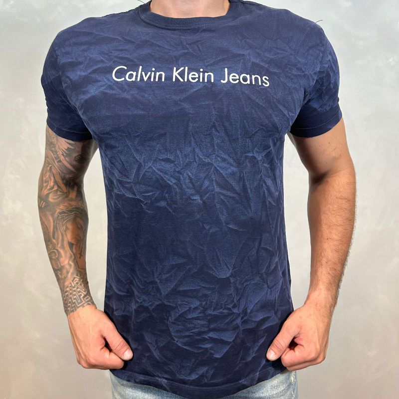 Camiseta CK Azul Marinho DFC⭐ - 2468 - PORTAL DROP - ATACADO