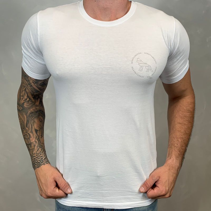 Camiseta ACT Branco DFC⭐ - 2712 - PORTAL DROP - ATACADO