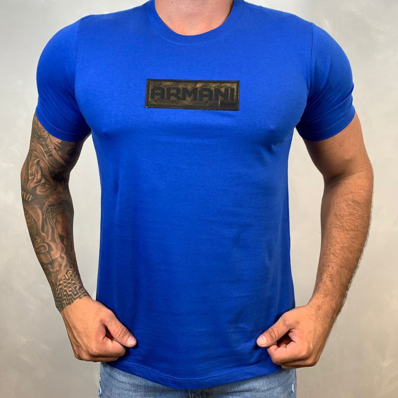 Camiseta Armani Azul⭐ - A-2830 - PORTAL DROP - ATACADO