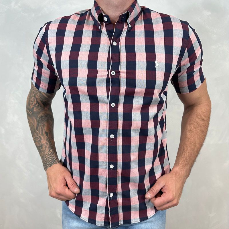 Camisa Manga Curta PRL Xadrez ⭐ - 30100 - PORTAL DROP - ATACADO