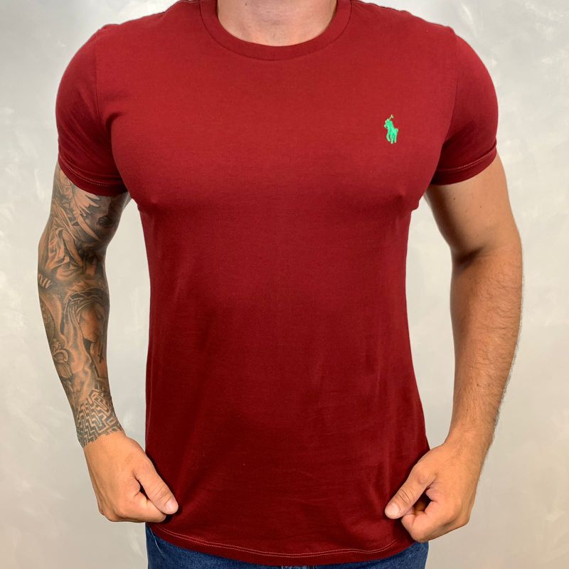 Camiseta PRL Vinho⭐ - C-3093 - PORTAL DROP - ATACADO