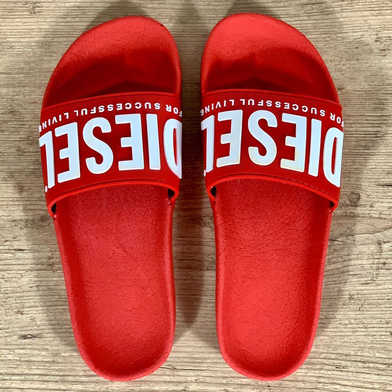 Chinelo Slide Diesel Vermelho - 3184 - PORTAL DROP - ATACADO