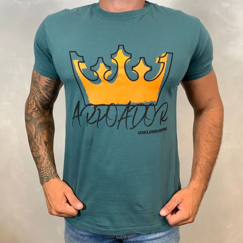 Camiseta OSK Verde DFC ⭐ - 3258 - PORTAL DROP - ATACADO