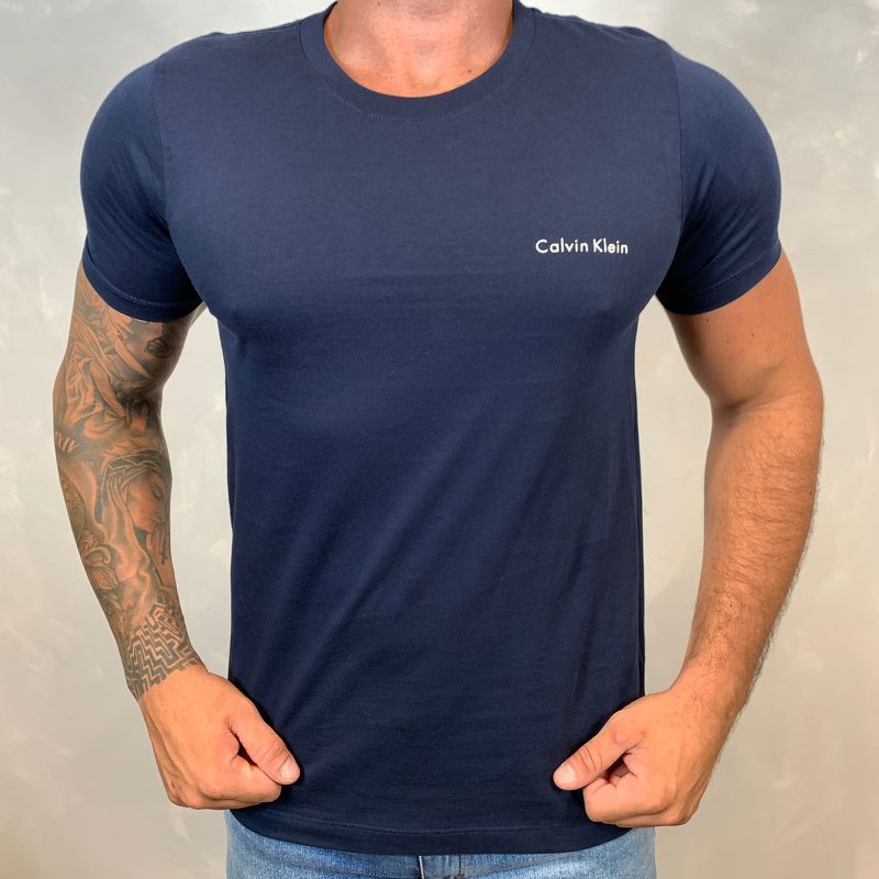 Camiseta CK Azul DFC.⭐ - 3303 - PORTAL DROP - ATACADO