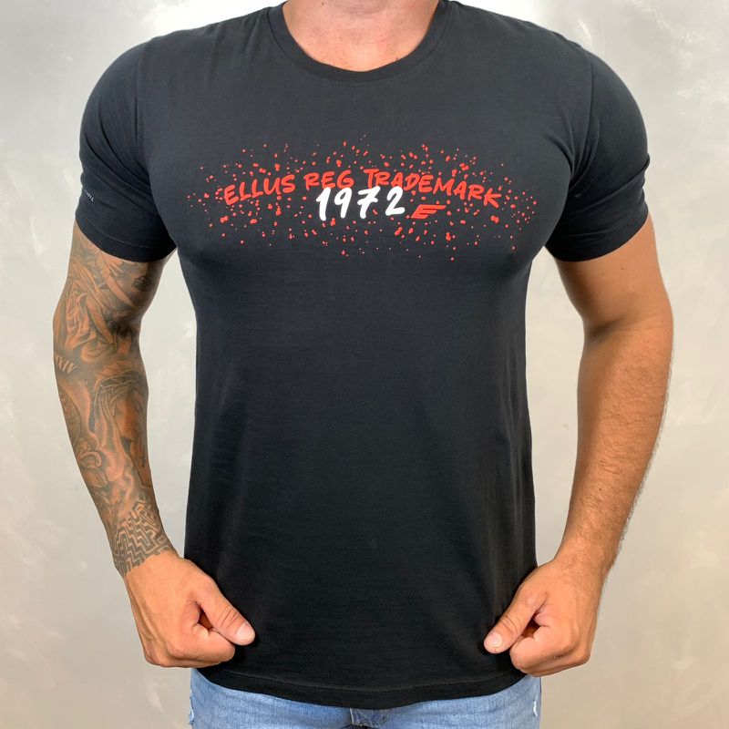 Camiseta Ellus Preto DFC⭐ - 3377 - PORTAL DROP - ATACADO
