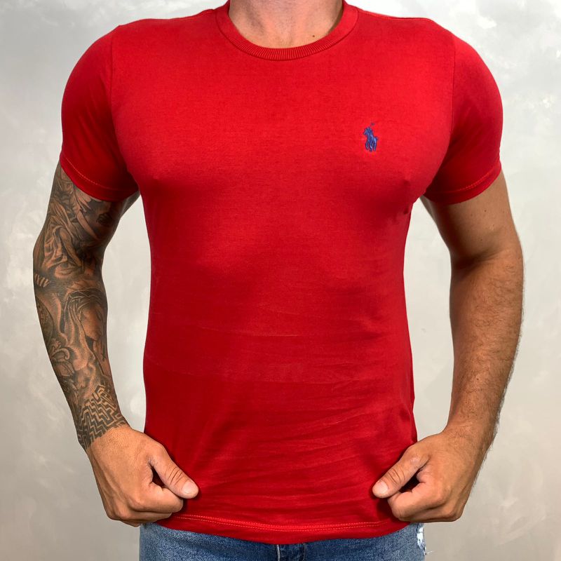 Camiseta PRL vermelho⭐ - B-3447 - PORTAL DROP - ATACADO