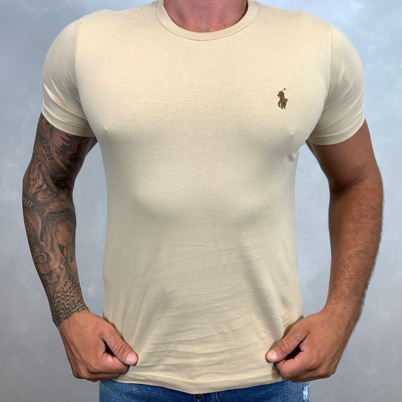 Camiseta PRL Caqui - B-3450 - PORTAL DROP - ATACADO