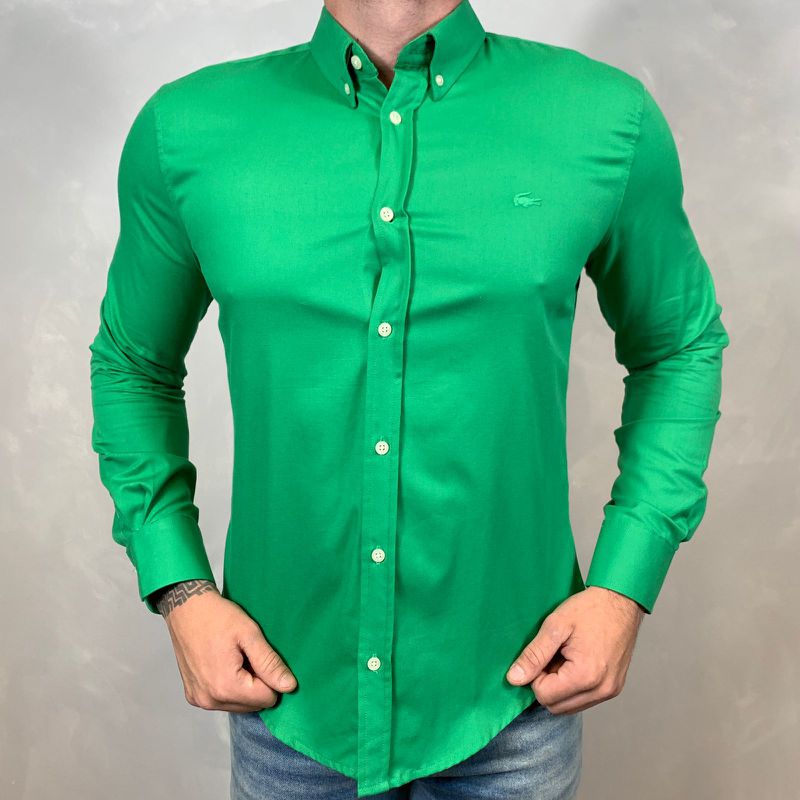 Camisa Manga Longa LCT Verde⭐ - 40287 - PORTAL DROP - ATACADO