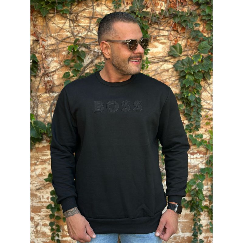 Blusa Moletom HB Preto⭐ - 1769 - PORTAL DROP - ATACADO