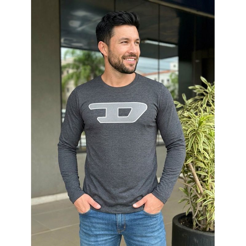 Blusa Moletom Diesel Cinza.⭐ - 8108 - PORTAL DROP - ATACADO