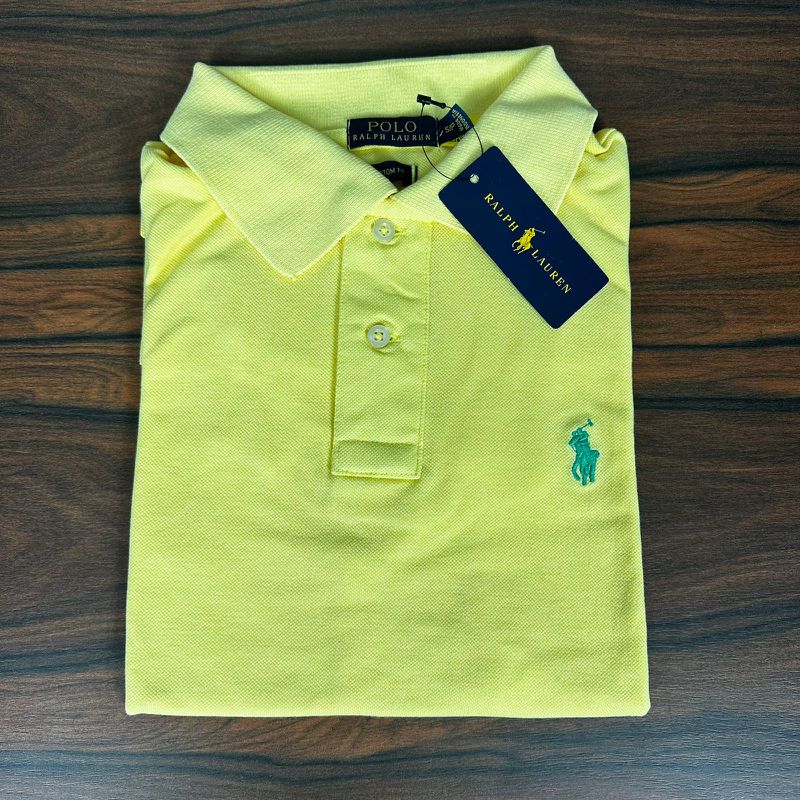 Polo PRL Amarelo. - B-2587 - PORTAL DROP - ATACADO