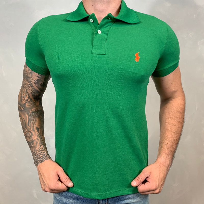 Polo PRL Verde. - B-2757 - PORTAL DROP - ATACADO