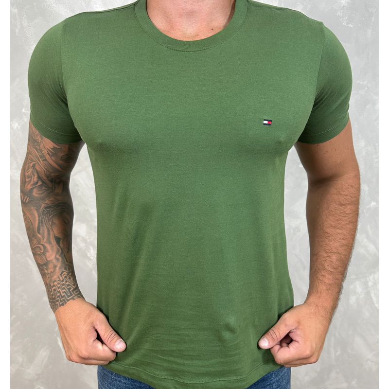 Camiseta TH Verde⭐ - B-2845 - PORTAL DROP - ATACADO