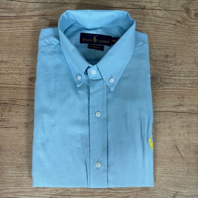 Camisa Manga Curta PRL Azul⭐ - 30271 - PORTAL DROP - ATACADO