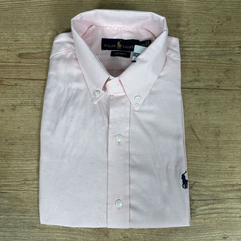 Camisa Manga Curta PRL Rosa⭐ - 30275 - PORTAL DROP - ATACADO