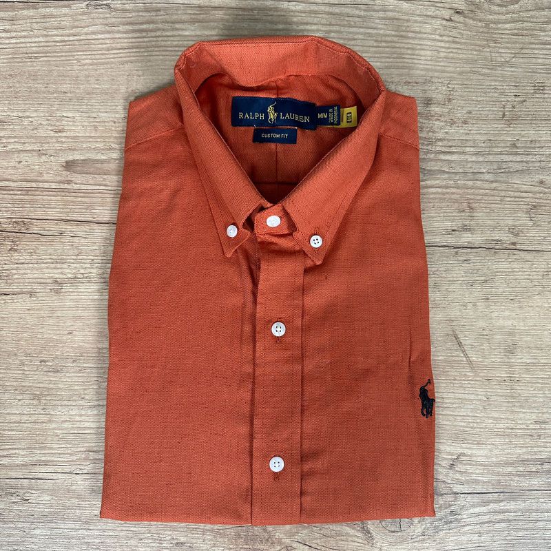 Camisa Manga Curta PRL Terracota ⭐ - 30277 - PORTAL DROP - ATACADO