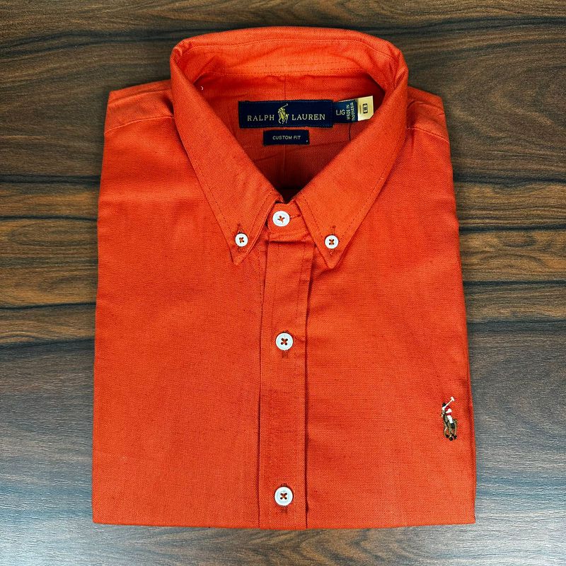 Camisa Manga Curta PRL Laranja - 30408 - PORTAL DROP - ATACADO