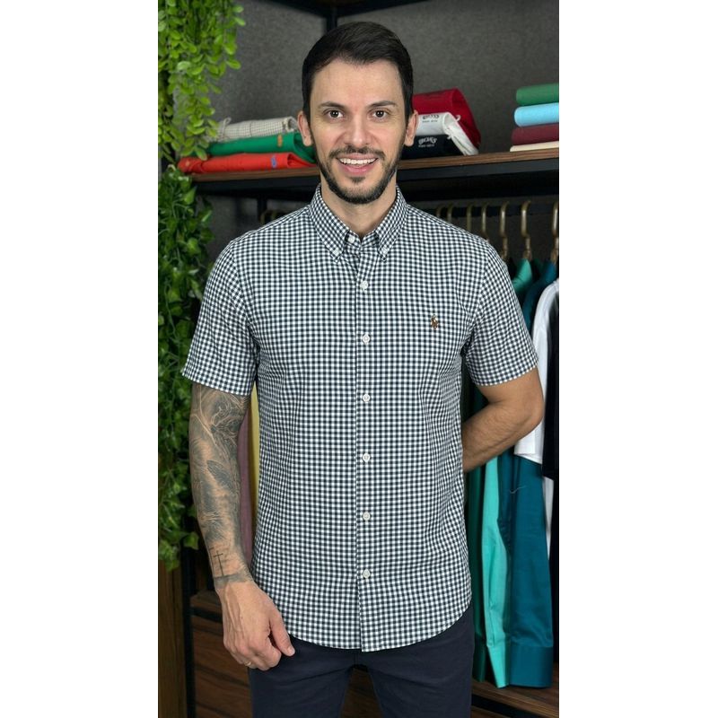 Camisa Manga Curta PRL Xadrez - 30473 - PORTAL DROP - ATACADO