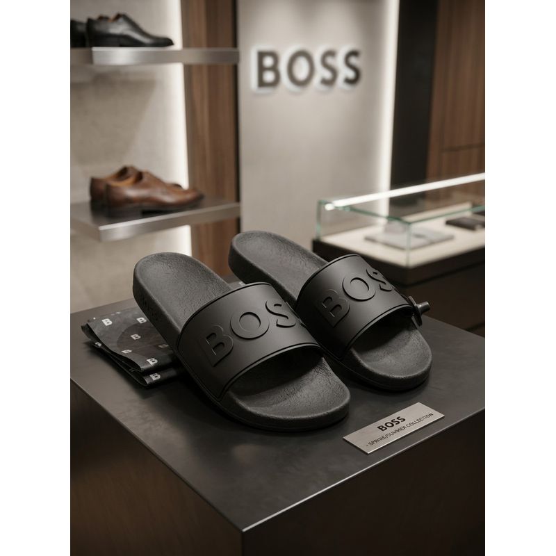 Chinelo Slide HB Preto. - 3187 - PORTAL DROP - ATACADO
