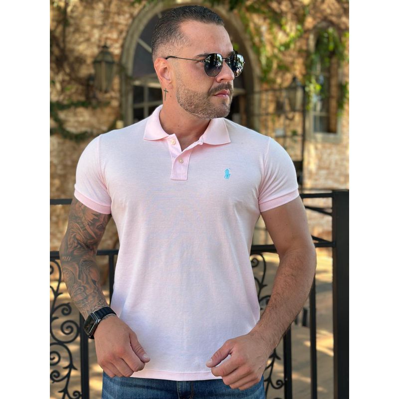 Polo PRL Rosa. - C-3345 - PORTAL DROP - ATACADO