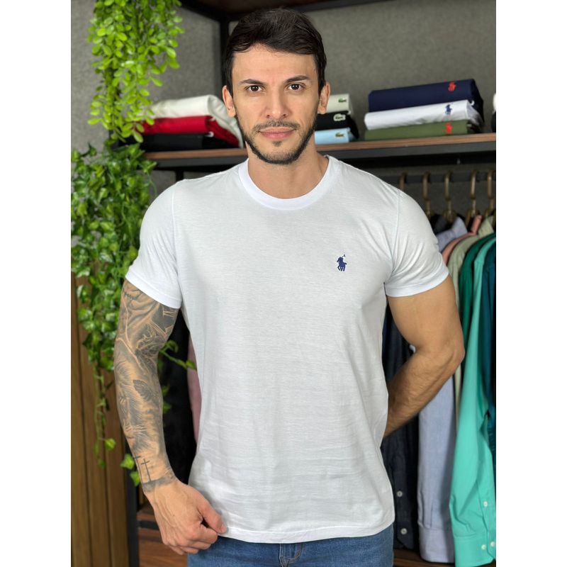 Camiseta PRL Branco - B-3451 - PORTAL DROP - ATACADO