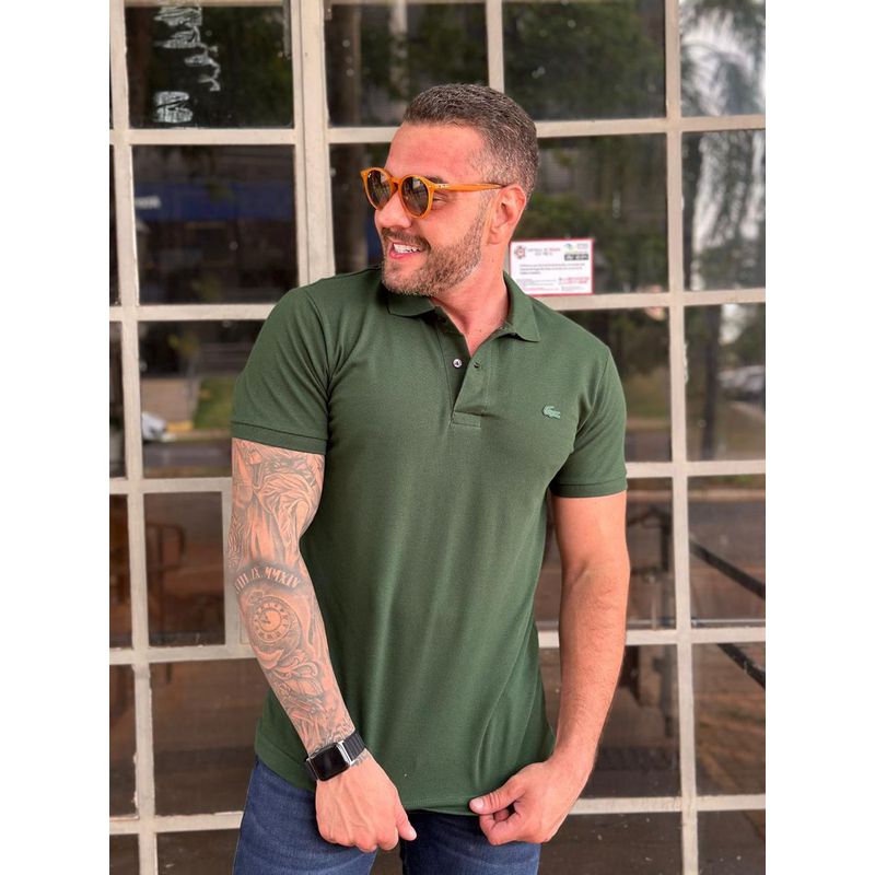 Polo LCT Verde. - A-3477 - PORTAL DROP - ATACADO