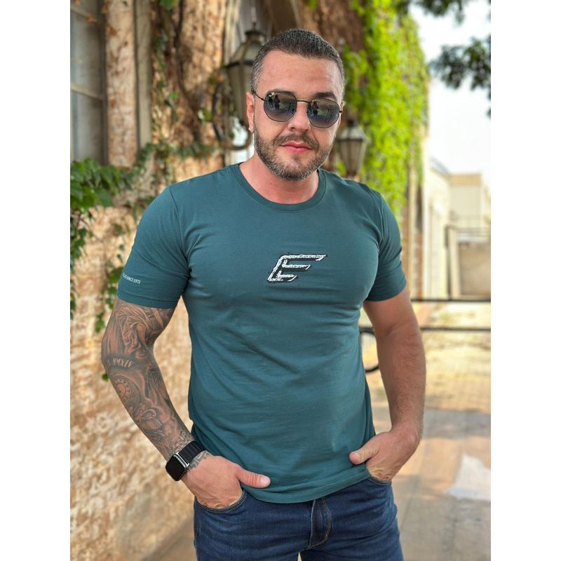 Camiseta Ellus Verde DFC⭐ - 3479 - PORTAL DROP - ATACADO