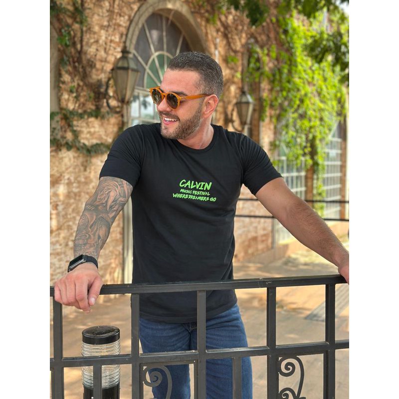 Camiseta CK Preto DFC.⭐ - 3502 - PORTAL DROP - ATACADO