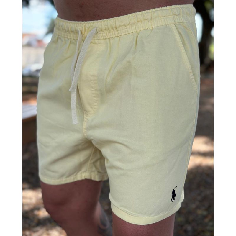 Short Sarja PRL Amarelo - 3710 - PORTAL DROP - ATACADO