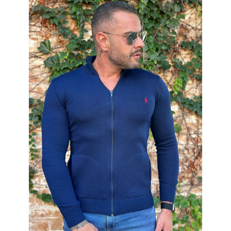 Jaqueta Zíper PRL Azul - 3931 - PORTAL DROP - ATACADO