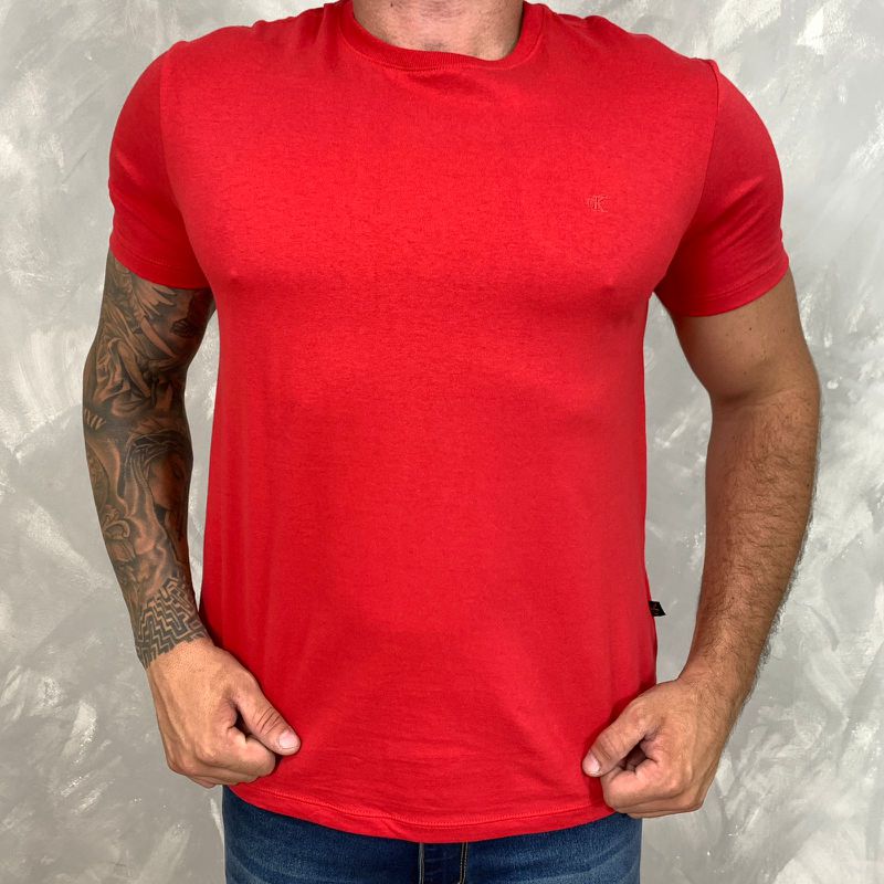 Camiseta CK Vermelho DFC⭐ - 3991 - PORTAL DROP - ATACADO