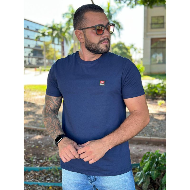 Camiseta Diesel Azul⭐ - C-4005 - PORTAL DROP - ATACADO