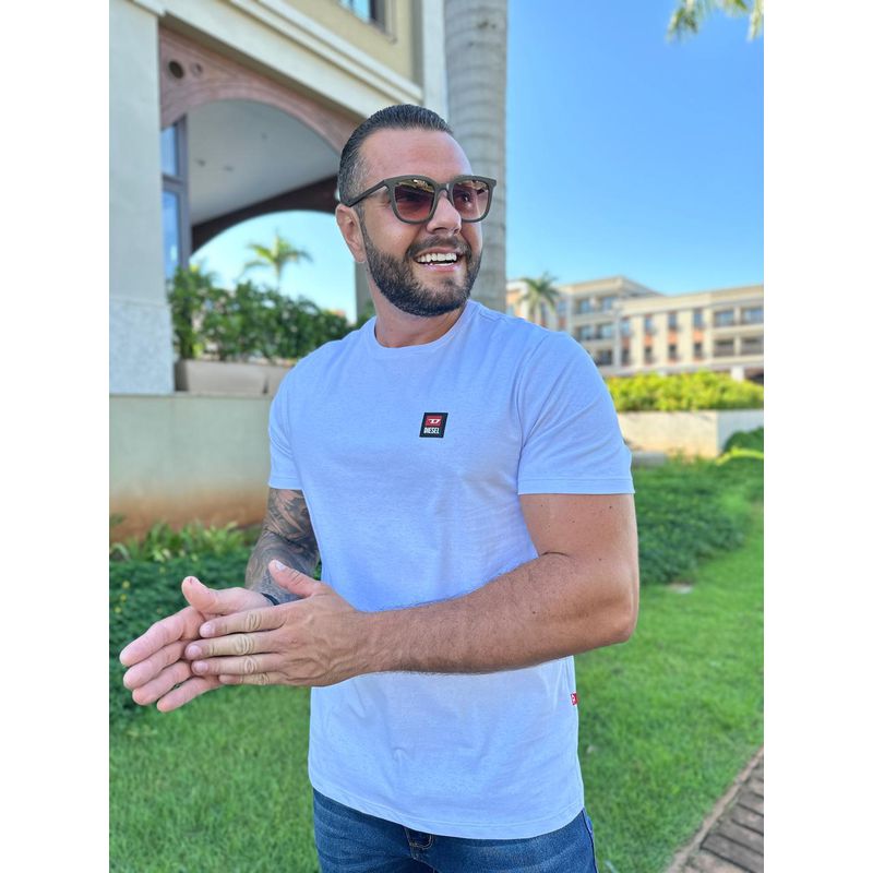 Camiseta Diesel Branco ⭐ - C-4007 - PORTAL DROP - ATACADO
