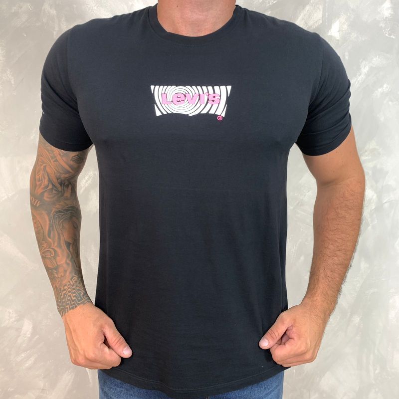 Camiseta Levis Preto DFC⭐ - 4026 - PORTAL DROP - ATACADO