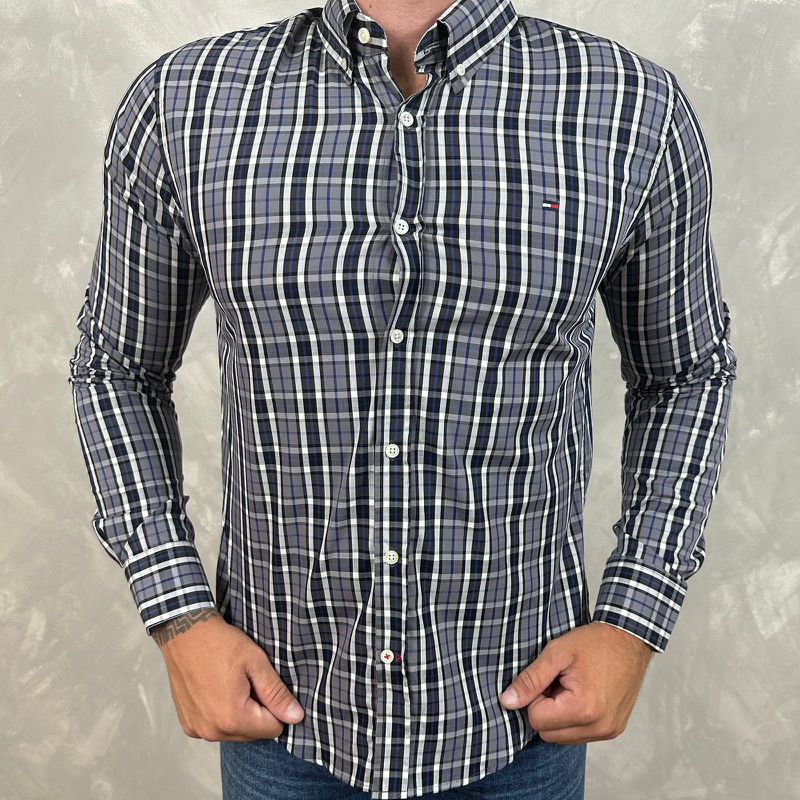 Camisa Manga Longa TH Xadrez ⭐ - 40622 - PORTAL DROP - ATACADO