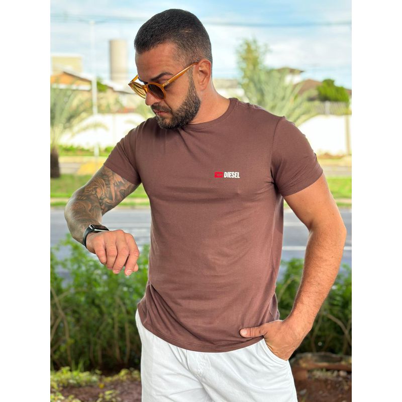 Camiseta Diesel Bordo⭐ - C-4068 - PORTAL DROP - ATACADO