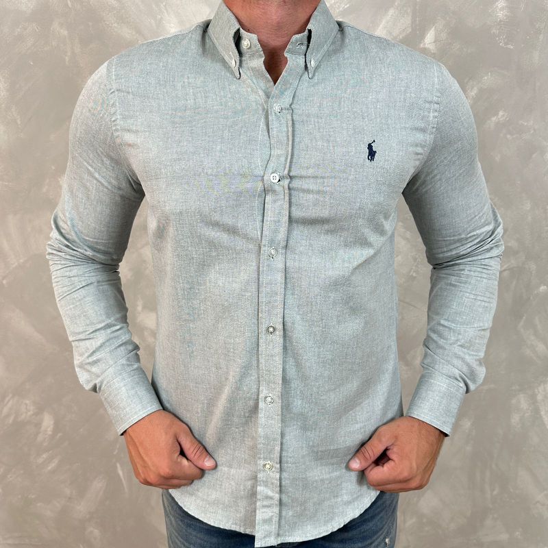 Camisa Manga Longa PRL Verde⭐ - 40694 - PORTAL DROP - ATACADO