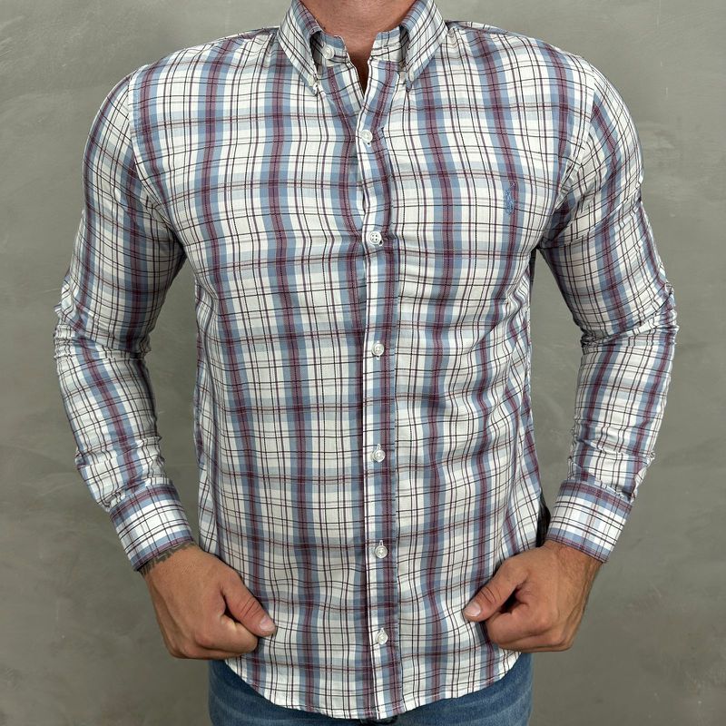 Camisa Manga Longa PRL Xadrez ⭐ - 40842 - PORTAL DROP - ATACADO