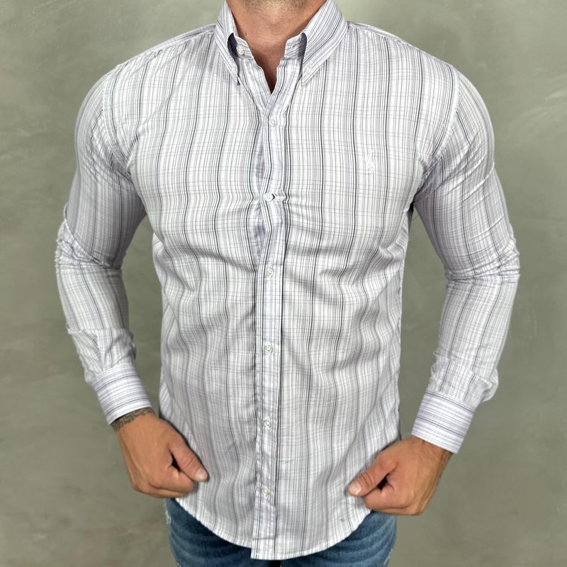 Camisa Manga Longa PRL Xadrez ⭐ - 40862 - PORTAL DROP - ATACADO