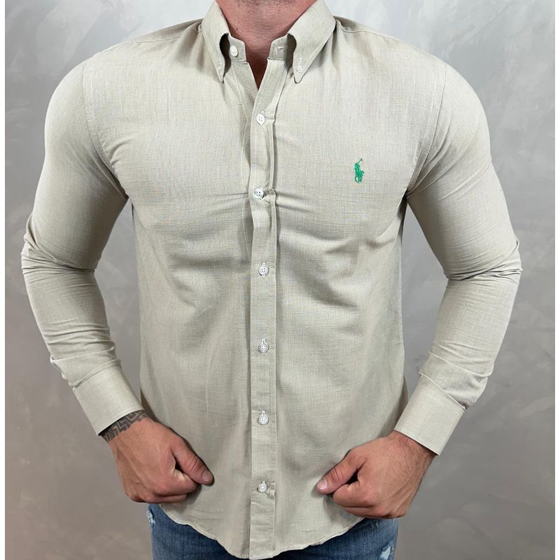 Camisa Manga Longa Linho PRL⭐ - 40956 - PORTAL DROP - ATACADO