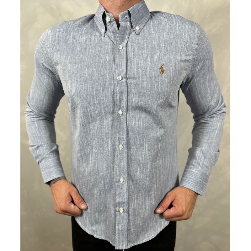 Camisa Manga Longa Linho PRL - 41026 - PORTAL DROP - ATACADO