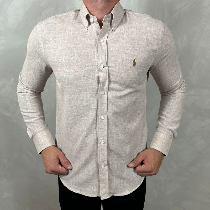 Camisa Manga Longa Linho PRL - 41032 - PORTAL DROP - ATACADO