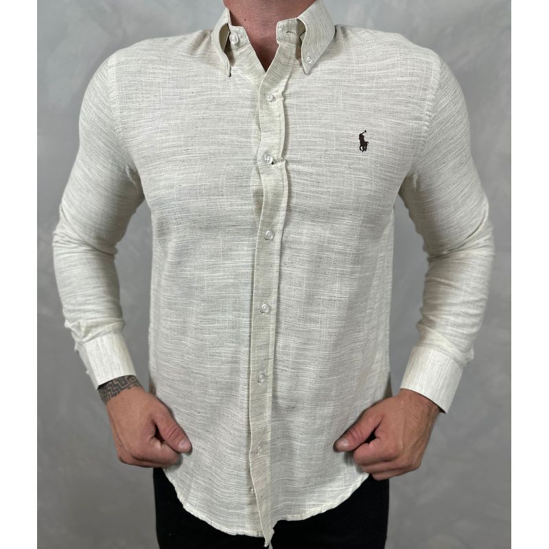 Camisa Manga Longa Linho PRL - 41035 - PORTAL DROP - ATACADO