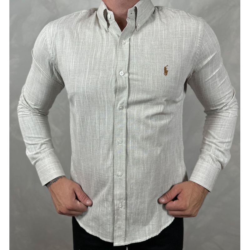 Camisa Manga Longa Linho PRL - 41038 - PORTAL DROP - ATACADO